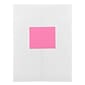 JAM Paper Laser/Inkjet Address Label, 4" x 3 3/8", Ultra Pink, 6 Labels/Sheet, 12 Sheets/Pack (302725799)