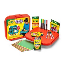 Crayola Create & Carry 2-in-1 Desk & Carry Case Art Set (BIN46814)