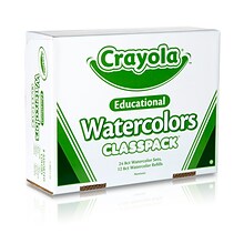 Crayola Watercolors Paint Tray Set Classpack, 36 Count (BIN538101)