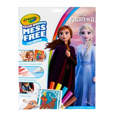 Crayola Color Wonder Mess Free Coloring Pad & Markers, Frozen 2, 2 Sets (BIN757002-2)
