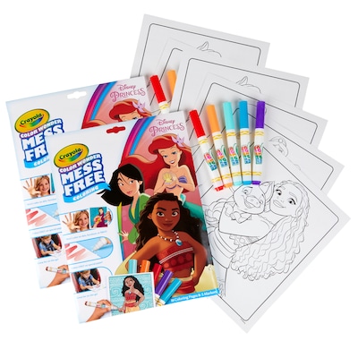 Crayola Color Wonder Mess Free Coloring Pad & Markers, Princess, 2 Sets (BIN757003-2)