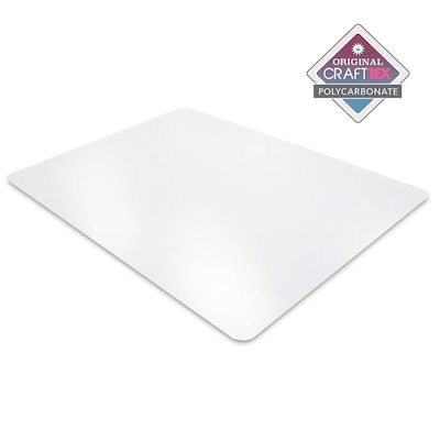Craftex CraftTex® Plastic Desk Pad, 35" x 71", Clear (FRCRAFT3571RA)