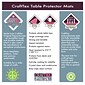Craftex CraftTex® Plastic Desk Pad, 29" x 59", Clear (FRCRAFT2949RA)