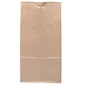 JAM Paper Kraft Lunch Bags, Medium, 9.75" x 5" x 3", Brown Kraft Recycled, 25/Pack (691KRBR)