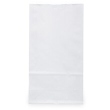 JAM Paper Kraft Lunch Bags, Small, 8 x 4.25 x 2.25, White, 25/Pack (690KRWH)