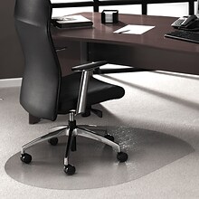 Floortex Cleartex Ultimat Carpet Chair Mat, 39 x 49, Medium-Pile, Clear (119923SR)