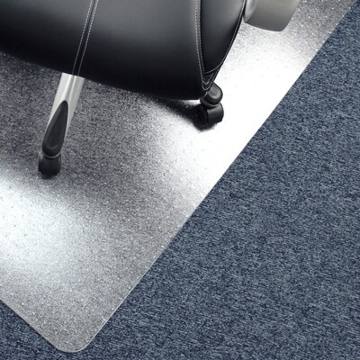 Floortex Computex Advantagemat Carpet Chair Mat, 48" x 60", Medium-Pile, Clear (3115226EV)
