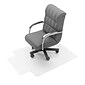 Floortex Computex Advantagemat Carpet Chair Mat with Lip, 45" x 53'', Medium-Pile, Clear (31341526LV)