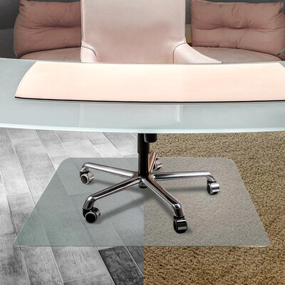 Floortex® Unomat Anti-Slip 48 x 60 Rectangular Chair Mat for Hard Floors and Carpet Tiles, Polycarb