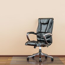 Floortex® Megamat® Extra Thick 35 x 47 Rectangular Chair Mat for Hard Floors & Carpets, Polycarbon