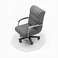 Floortex Cleartex 9Mat Nonagon Gaming E-Sport Hard Floor Chair Mat, 38" x 39", Clear (FC121001009R)