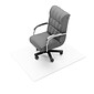 Floortex® Advantagemat® 48" x 60" Rectangular Chair Mat for Carpets up to 1/4", Vinyl (1115225EV)