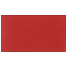 JAM Paper Smooth Personal Notecards, Red, 100/Pack (11756575A)