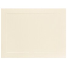 JAM Paper Smooth Personal Notecards, Ivory, 100/Pack (175981)