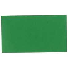 JAM Paper Smooth Personal Notecards, Green, 100/Pack (11756575)