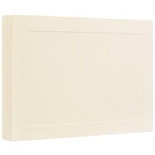 JAM Paper Smooth Personal Notecards, Ivory, 100/Pack (175981)