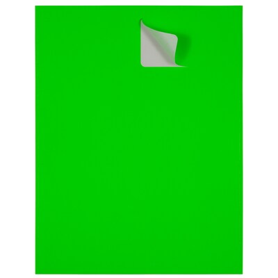 JAM Paper Laser/Inkjet Shipping Labels, 2" x 4", Neon Green, 10 Labels/Sheet, 12 Sheets/Pack (354328017)