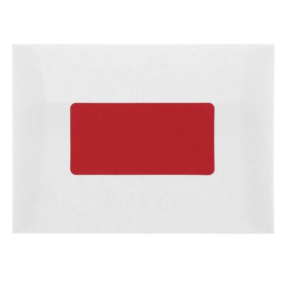 JAM Paper Shipping Labels, 2" x 4", Red, 10 Labels/Sheet, 12 Sheets/Pack (4514940)