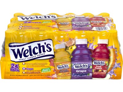 Welch's Variety Pack 10 oz. Juice Drink, 24/Pack (47910)