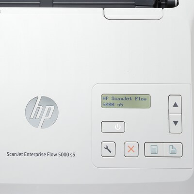 HP ScanJet Enterprise Flow 5000 s5 Duplex Desktop Document Scanner, White (6FW09A#BGJ)