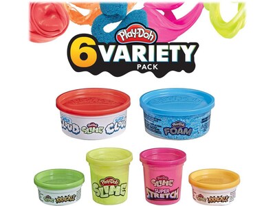 Play-Doh Specialty Compounds, Assorted Colors, 6/Pack (E8796)