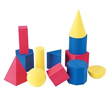 Learning Resources Soft Foam Geometric Shapes Set, Pack of 12 (LER6120)