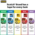 Scotch Transparent Tape, 1 x 2592, 3 Core, Clear