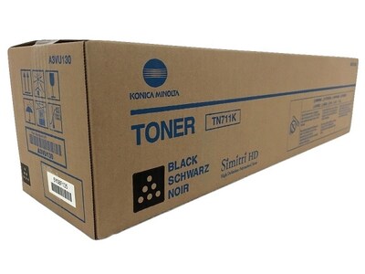 Konica Minolta TN711K Black Toner Cartridge, Standard Yield, Proprietary