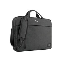 Solo Downtown 15.6 Laptop Briefcase, Gray Polyester (UBN126-10)