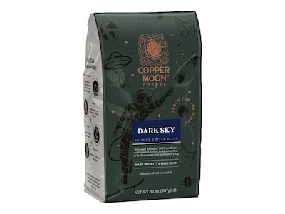 Copper Moon Dark Sky Arabica Beans Coffee, Dark Roast, 32 oz. (260124)