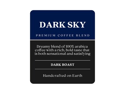 Copper Moon Dark Sky Arabica Ground Coffee, Dark Roast, 12 oz. (205335)