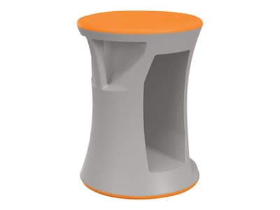 MooreCo Hierarchy Flipz Rubber School Chair, Orange/Gray (83464-ORANGE)