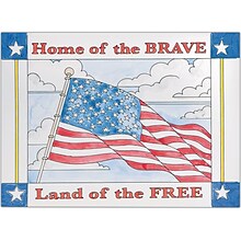 S&S Home of the Brave Painting, Multicolor, 24/Pack (GP3310)