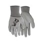 MCR Safety Memphis NXG Nylon Polyurethane-Coated Gloves, Extra Large, Gray, Dozen (9666XL)