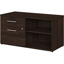 Bush Business Furniture Office 500 23.2 Storage Cabinet with 2 Shelves, Black Walnut (OFS145BW)