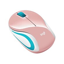 Logitech M187 Ambidextrous Wireless Optical USB Mouse, Multicolored (910-005364)