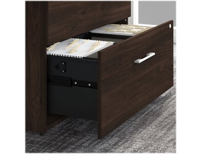 Bush Business Furniture Office 500 2-Drawer Lateral File Cabinet, Letter/Legal, Black Walnut, 35.67" (OFF136BWSU)