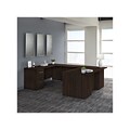 Bush Business Furniture Office 500 72W U Shaped Executive Desk with Drawers, Black Walnut (OF5002BW