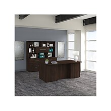 Bush Business Furniture Office 500 72W Executive Desk with Drawers, Lateral File Cabinets and Hutch