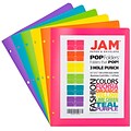 JAM Paper 2-Pocket Plastic Folders, Multicolored, Assorted Fashion Colors, 6/Pack (382EHPASTFA)