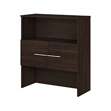 Bush Business Furniture Office 500 36W Desktop Hutch, Black Walnut (OFH136BW)