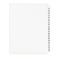 Avery Legal Pre-Printed Paper Divider Collated Set, 151-175 Tabs, White, Avery Style, Letter Size (0