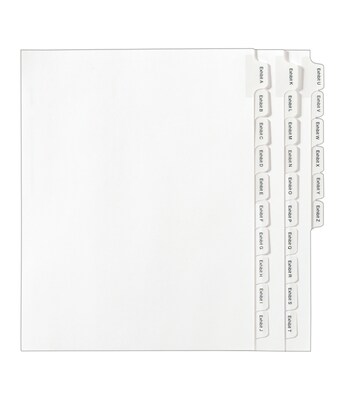 Avery® Collated Legal Exhibit Dividers - Allstate® Style, Letter Size, Side Tab, EXHIBIT A-Z Tab Set