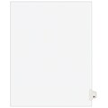 Avery Legal Pre-Printed Paper Dividers, Side Tab #24, White, Avery Style, Letter Size, 25/Pack (0102