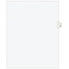 Avery Legal Pre-Printed Paper Dividers, Side Tab #9, White, Avery Style, Letter Size, 25/Pack (11919