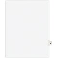 Avery Legal Pre-Printed Paper Dividers, Side Tab #20, White, Avery Style, Letter Size, 25/Pack (0102