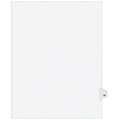 Avery Legal Pre-Printed Paper Dividers, Side Tab #21, White, Avery Style, Letter Size, 25/Pack (0102
