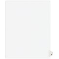 Avery Legal Pre-Printed Paper Dividers, Side Tab #25, White, Avery Style, Letter Size, 25/Pack (0102