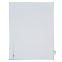 Avery Legal Pre-Printed Paper Dividers, Side Tab #3, White, Allstate Style, Letter Size, 25/Pack (82