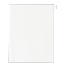 Avery Legal Pre-Printed Paper Dividers, Side Tab #1, White, Allstate Style, Letter Size, 25/Pack (82